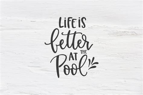 Download Free Life Is Better At The Pool DXF Files