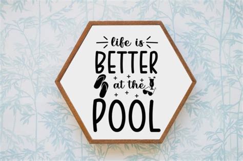 Download Free Life Is Better At The Pool For Silhouette