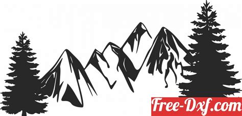 Download Free Life Is Better In The Mountains Files DXF Files