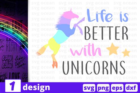 Download Free Life Is Better With Unicorns Crafts