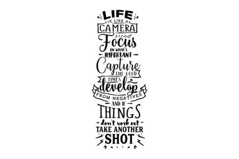 Download Free Life Is Like A Camera Creativefabrica DXF Files