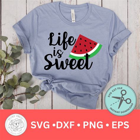 Download Free Life Is Sweet SVG Cut File Printable