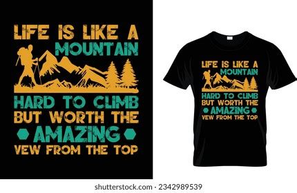 Download Free Life is like a mountain... - Vector Typography Design Commercial Use