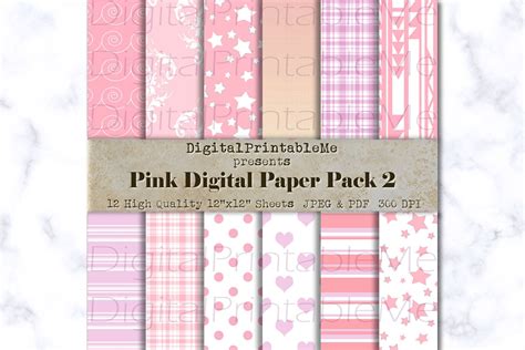 Download Free Light Pink Digital Paper, pattern Scrapbook Pack, printable mixed
vari Printable