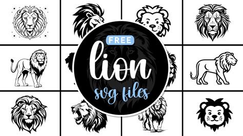 Download Free Lion SVG Files DXF Files
