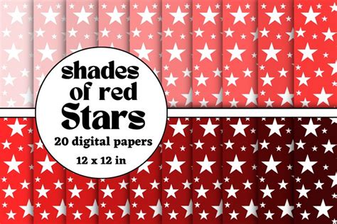 Download Free Lipstick Red Stars Digital Papers For Crafts