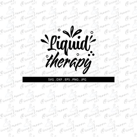 Download Free Liquid Therapy SVG Machine Cutting File DXF Files