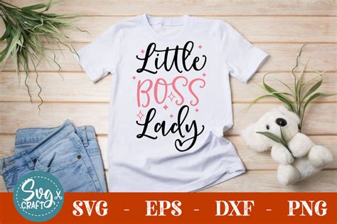 Download Free Little Boss Lady SVG Cut File Commercial Use Free PSD Mockups