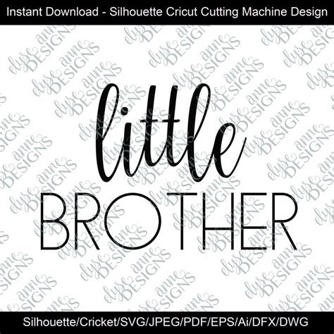 Download Free Little Brother Silhouette DXF Files