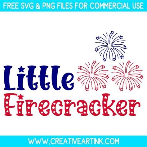 Download Free Little Firecracker SVG Files For Crafts