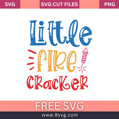 Download Free Little Firecracker SVG For Cricut