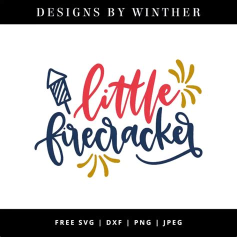 Download Free Little Firecracker SVG Silhouette DXF Files