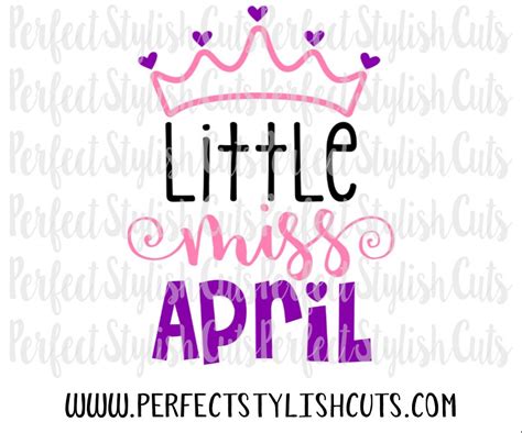 Download Free Little Miss April Cut File DXF Files
