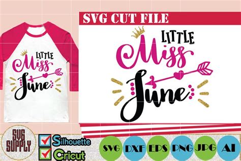 Download Free Little Miss June SVG Cut File Commercial Use Free PSD Mockups