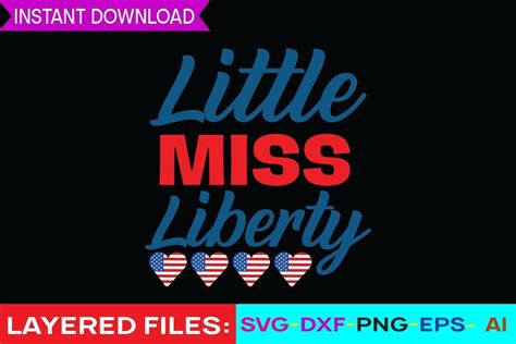 Download Free Little Miss Liberty SVG Files DXF Files