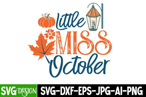 Download Free Little Miss October Cut File For Cricut
