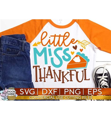 Download Free Little Miss Thankful, Fall SVG File, DXF and PNG File DXF Files