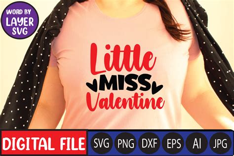Download Free Little Miss Valentine SVG Cut File Files