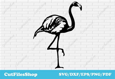 Download Free Little Sister Flamingo Commercial Use DXF Files