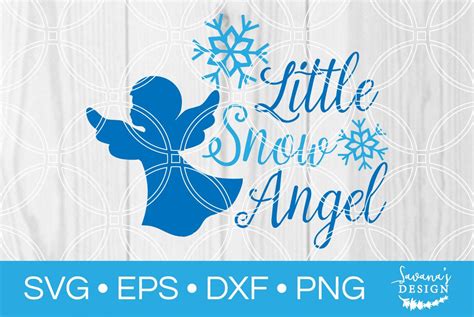 Download Free Little Snow Angel SVG Commercial Use DXF Files
