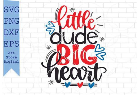 Download Free Little dude big heart DXF Files