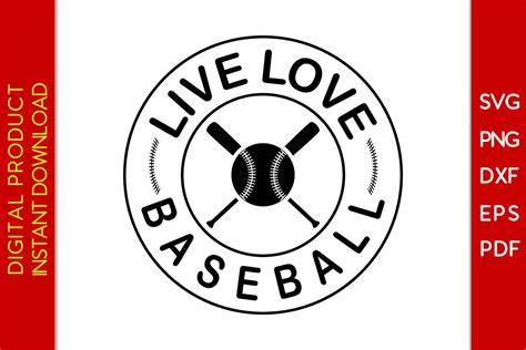 Download Free Live Love Baseball - Svg Cut File For Cricut