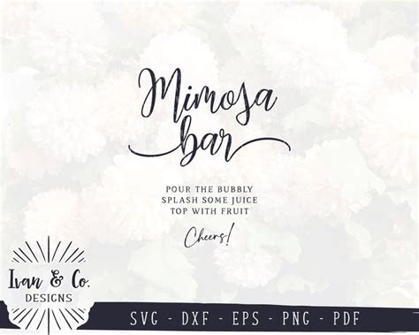 Download Free Live Love Mimosa Files DXF Files