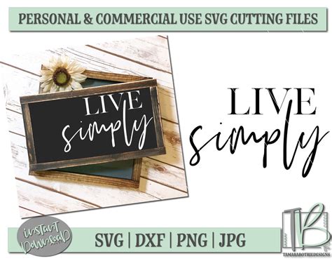 Download Free Live Simply SVG Commercial Use DXF Files