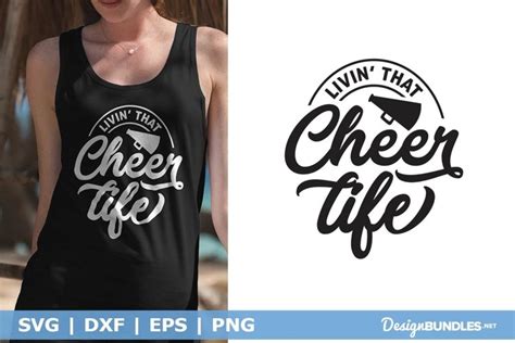 Download Free Livin That Cheer Life | Cheer Cut File Files DXF Files