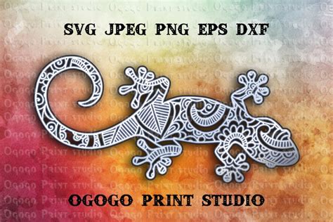 Download Free Lizard Skink Mandala Cut Files