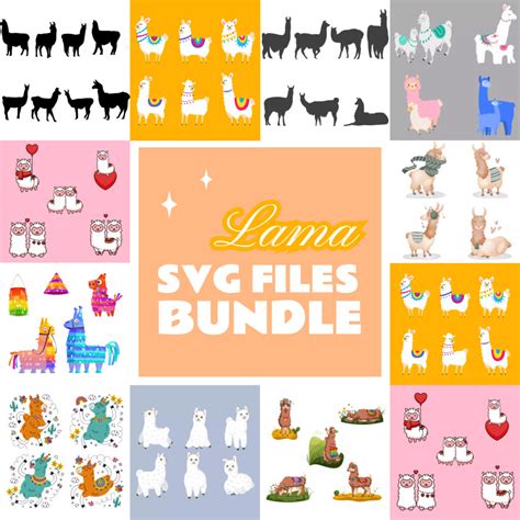 Download Free Llama Bundle Cut Files