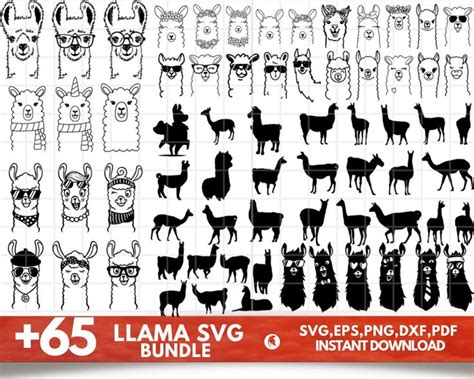 Download Free Llama Bundle for Cricut Machine