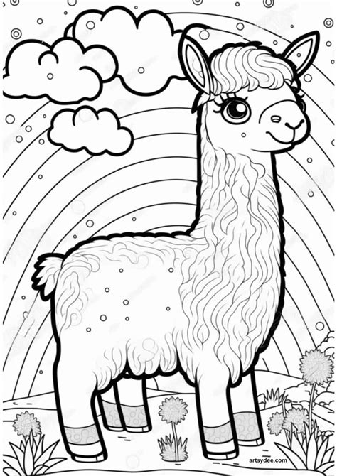 Download Free Llama Coloring Pages PDF 31 Files Free PSD Mockups