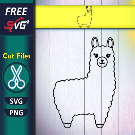 Download Free Llama SVG, Llama DXF, Cuttable File Silhouette Free PSD Mockups