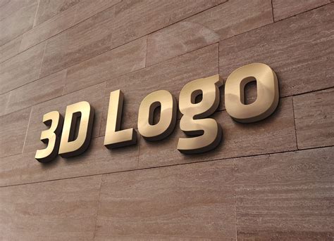 Download Free Logo Sign Mockup Generator Badge 3D PSD Templates Object Mockups PSD Files