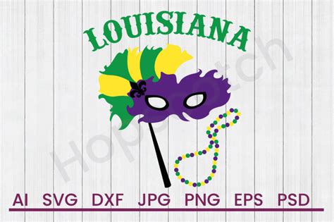 Download Free Louisiana Mask - SVG File, DXF File Files Free PSD Mockups
