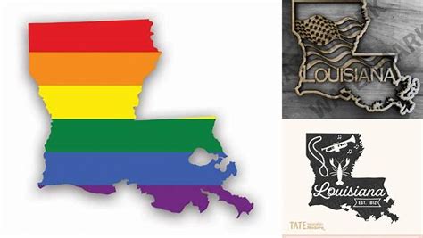 Download Free Louisiana State-Map Rainbow-LGBT Pride Files DXF Files