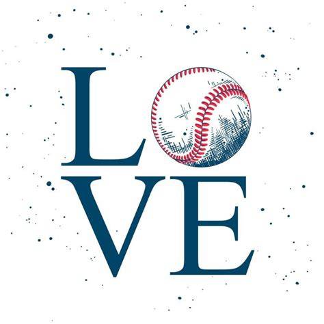 Download Free Love Baseball | SVG Cut File For Silhouette