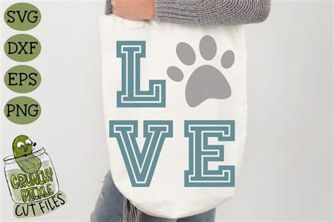 Download Free Love Cat Paw Print SVG File DXF Files