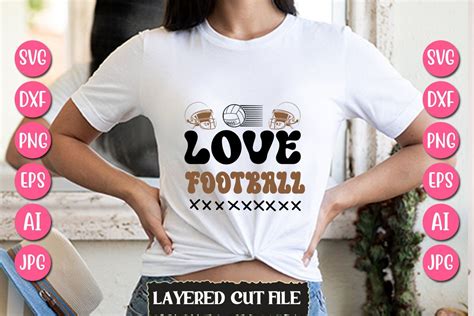 Download Free Love Football SVG Cut Files
