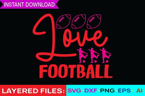 Download Free Love Football SVG Printable