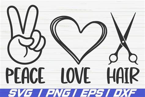 Download Free Love Is In The Hair SVG Cut File Files DXF Files