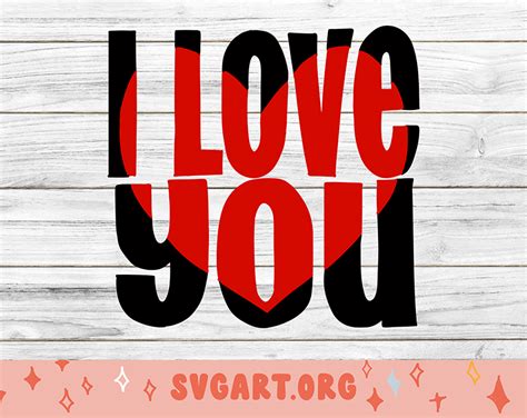 Download Free Love You SVG Commercial Use DXF Files