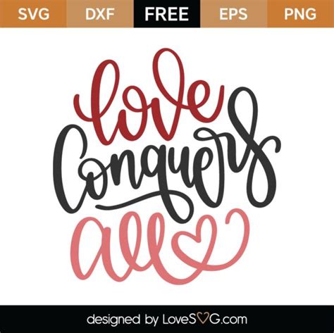 Download Free Love conquers all Files DXF Files