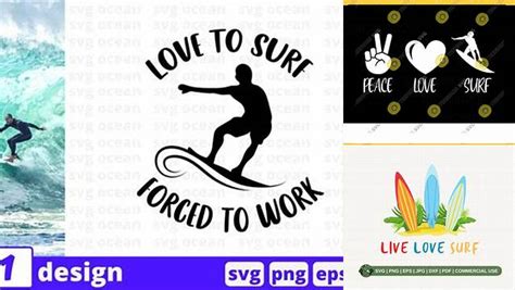 Download Free Love to surf SVG Cut File Files For Crafts