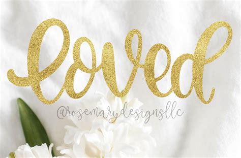 Download Free Loved - Hand Lettered SVG For Crafts