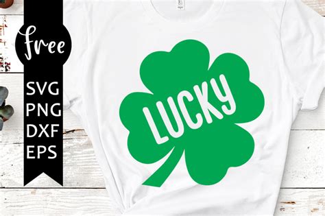 Download Free Lucky Clover Shamrock SVG Cut File Commercial Use DXF Files