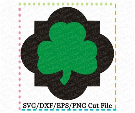Download Free Lucky Clover Shamrock SVG Cut File DXF Files