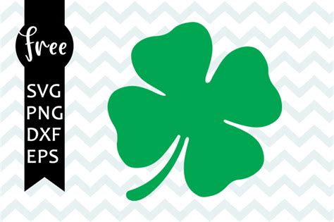 Download Free Lucky Clover Shamrock SVG Cut File Files DXF Files