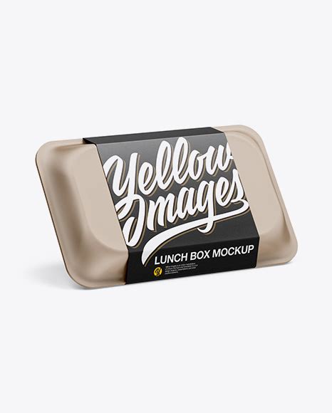 Download Free Lunch Box Mockup - Half Side View PSD Mockup Templates